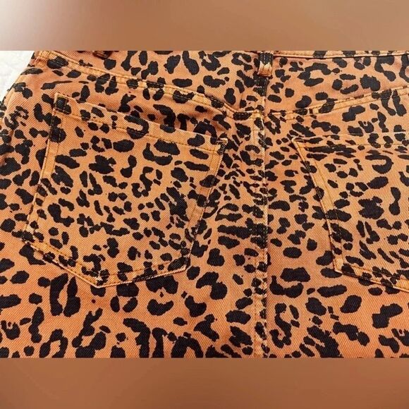 Free people Leopard Print Denim We The Free Mini Skirt by we the Free 27 4 - Picture 5 of 13